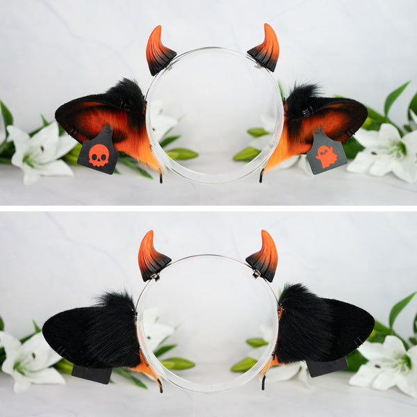 Pumpkin cow ears