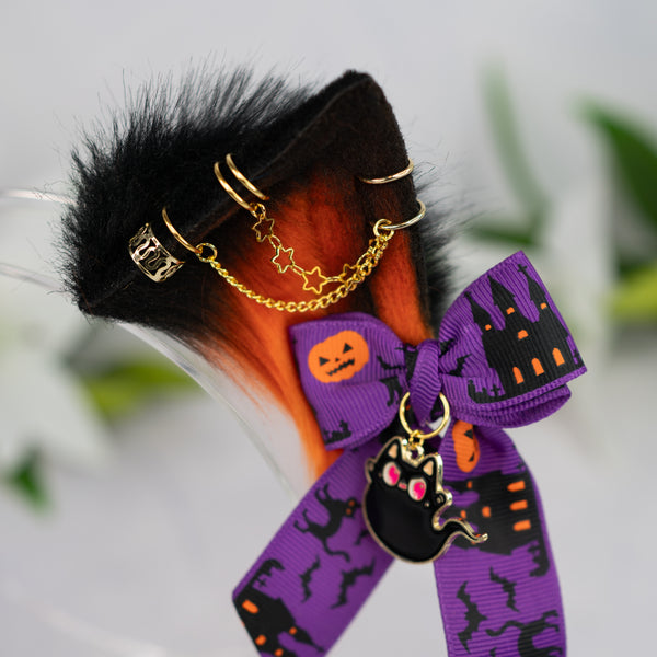 Pumpkin kitten ears (gold jewelry)