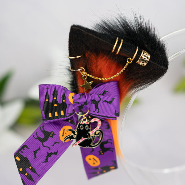 Pumpkin kitten ears (gold jewelry)