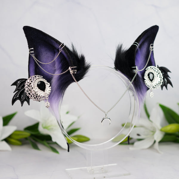 Purple bat ears