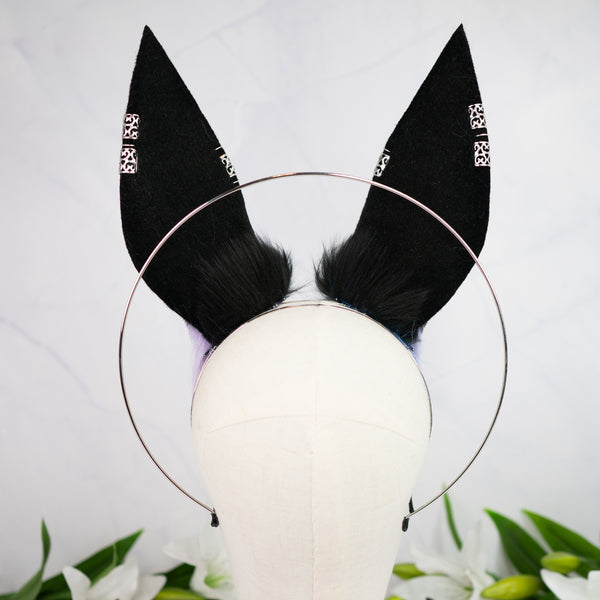 Purple/blue galaxy Anubis inspired ears