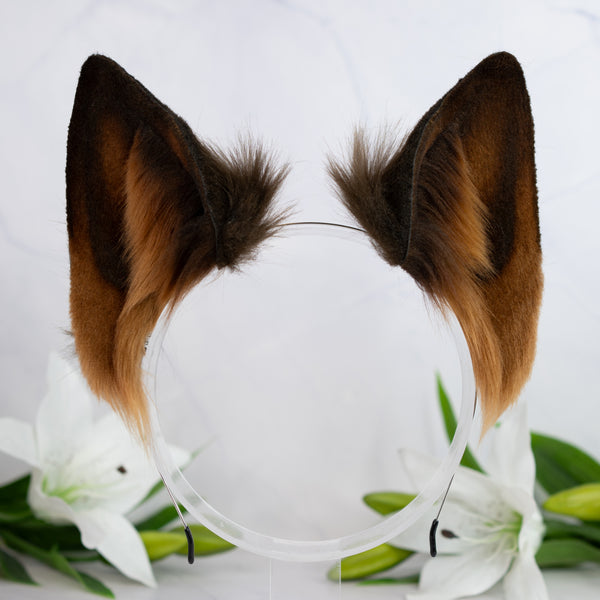 Realistic chocolate wolf ears