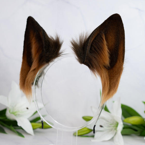 Realistic chocolate wolf ears