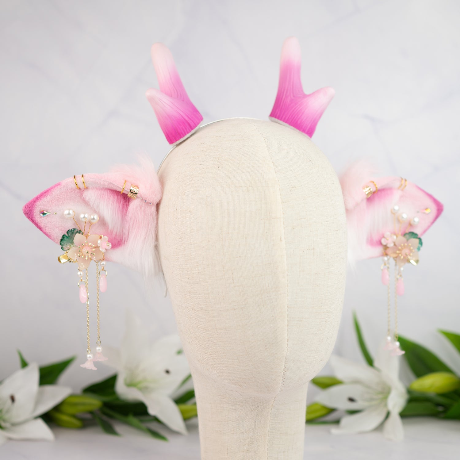 Sakura Deer ears with antlers