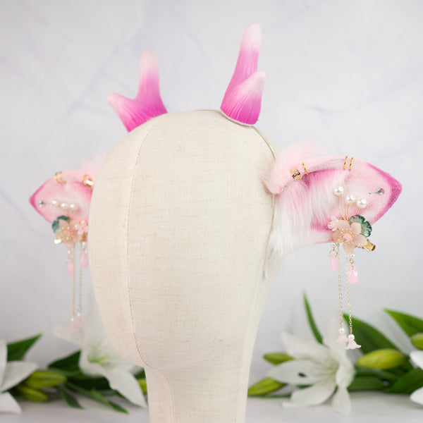 Sakura Deer ears with antlers