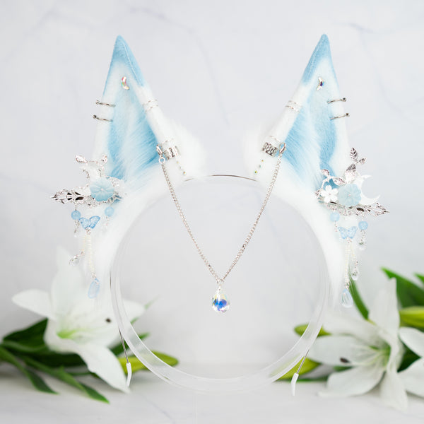 Silver Luna fox ears