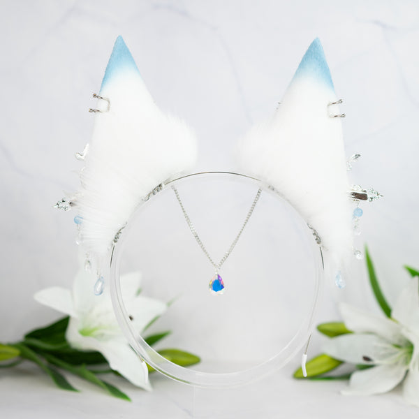 Silver Luna fox ears