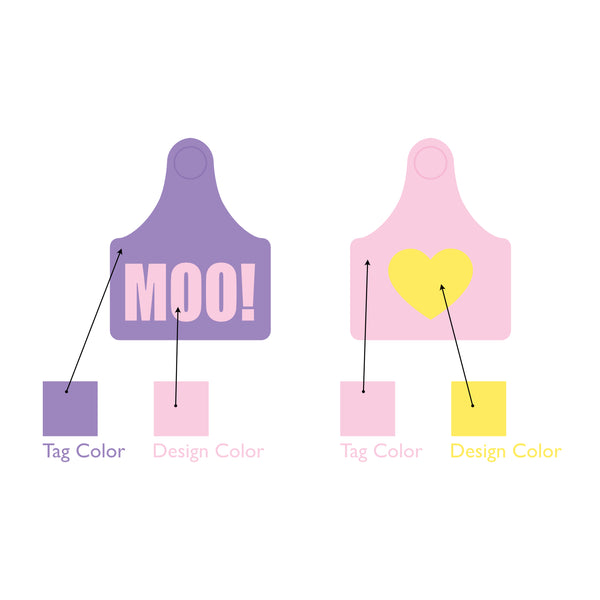 Magnetic cow ear tag - Custom Color