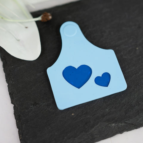 Magnetic cow ears tag - Blue