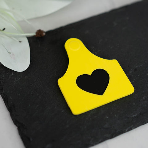 Magnetic cow ears tag - Yellow