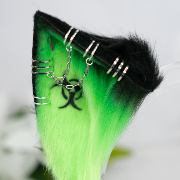 Toxic green cat ears (UV)