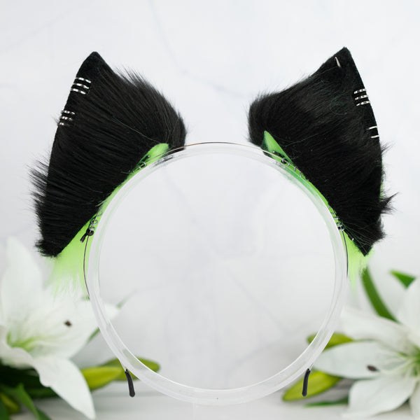 Toxic green cat ears (UV)