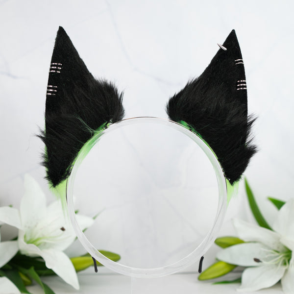 Toxic green fox ears (UV)