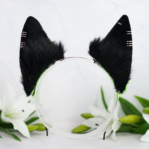 Toxic green wolf ears (UV)