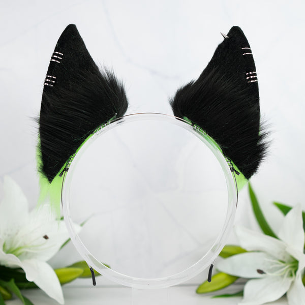 Toxic green wolf ears (UV)