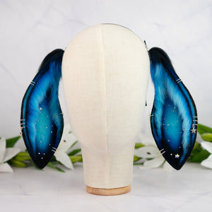 Turquoise galaxy lop bunny ears
