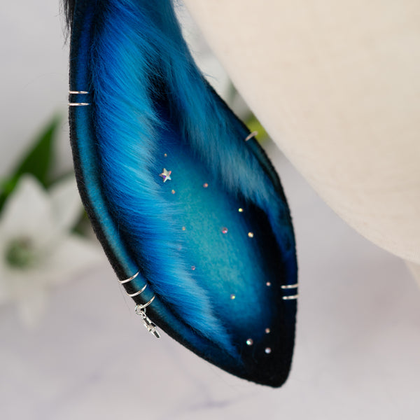 Turquoise galaxy lop bunny ears
