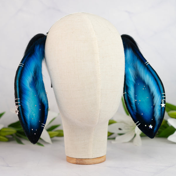 Turquoise galaxy lop bunny ears