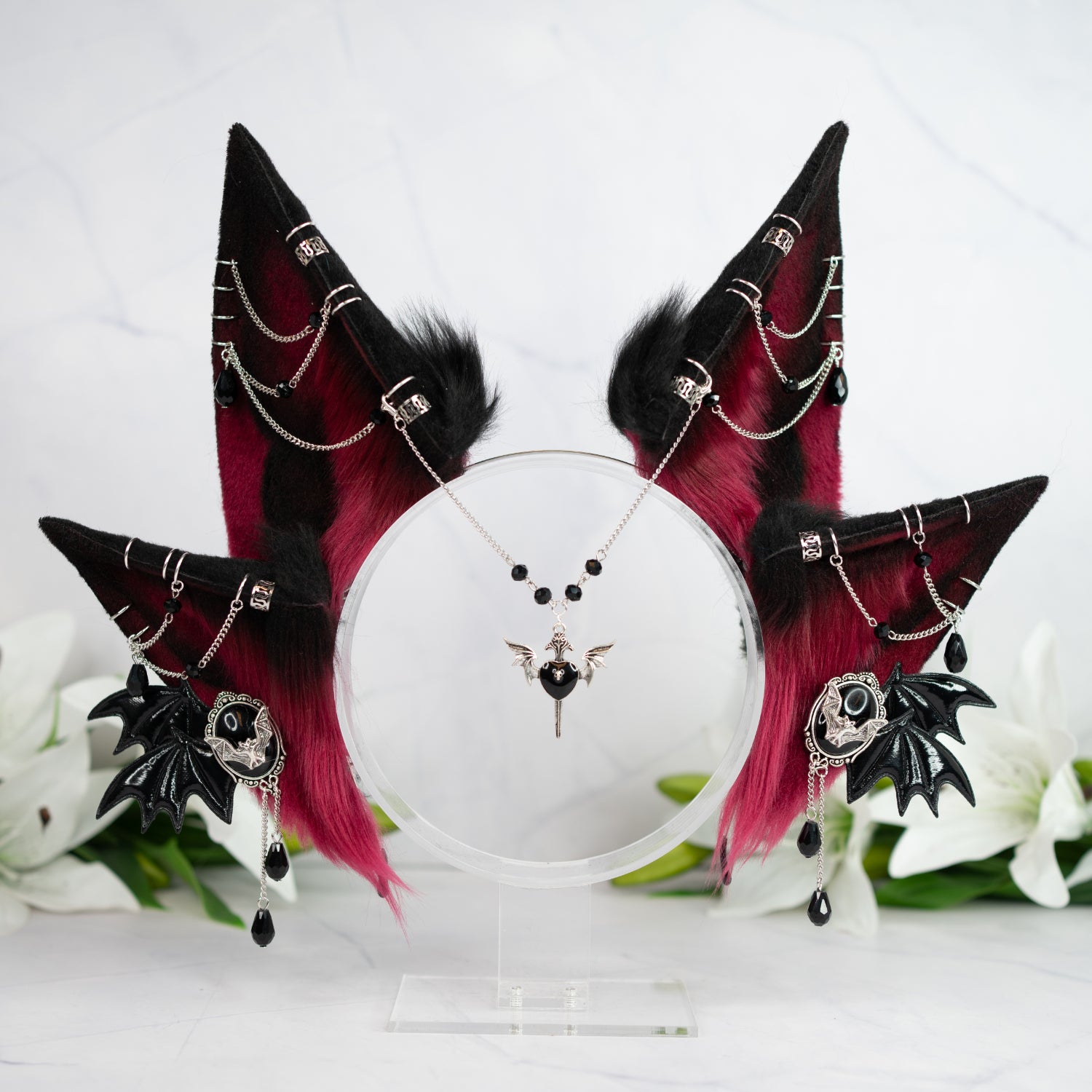 Vampire Tears kitsune goddess (wine red)