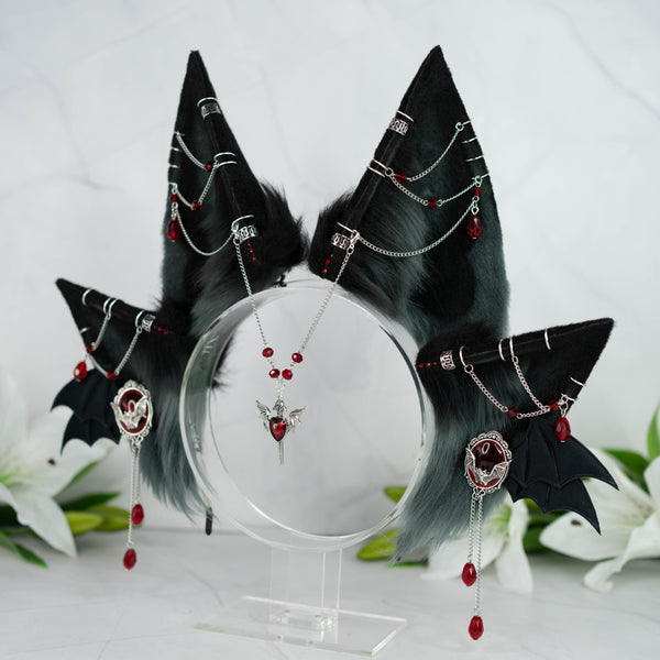 Vampire Tears kitsune goddess (black)