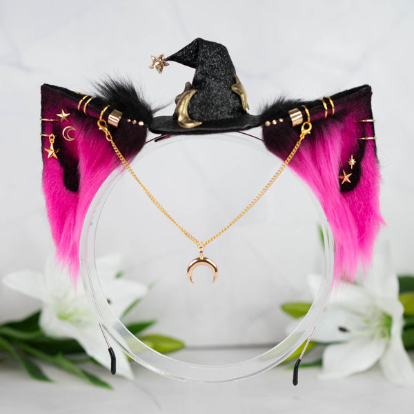 Witch kitty ears (pink)