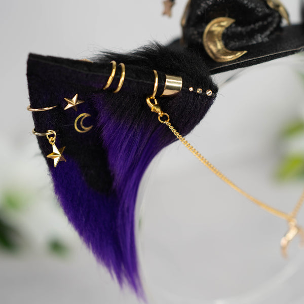 Witch kitty ears (purple)